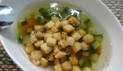 Crostini di parmigiano e verdure